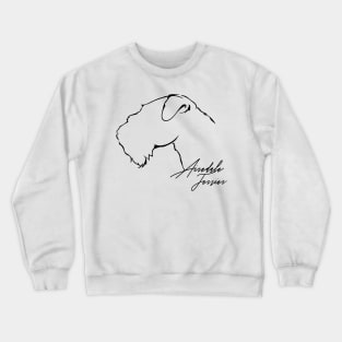 Airedale Terrier profile dog lover gift Crewneck Sweatshirt